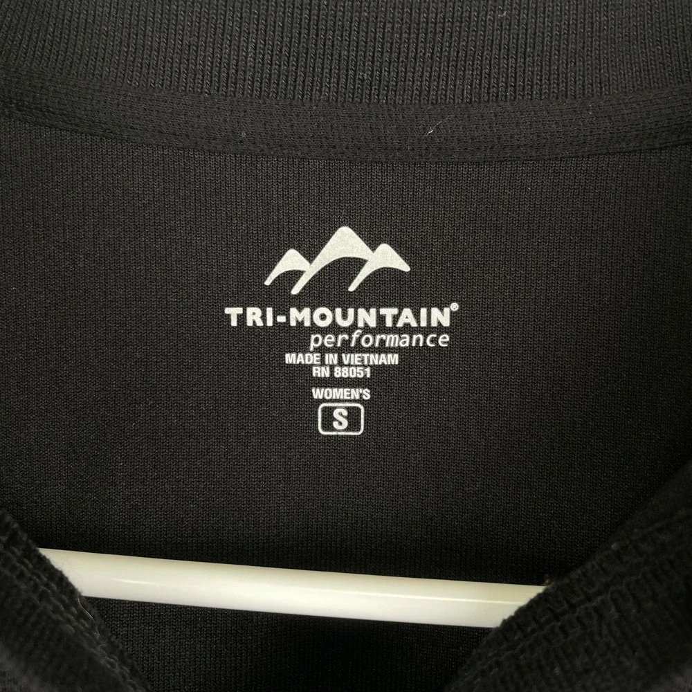Tri-Mountain Performance Wmns Black BMW of Monrovia Polo Shirt Sporty Techwear S